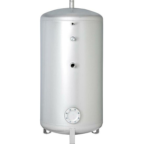 Edelstahl Warmwasserspeicher 200 Liter mit untenliegendem Wärmetauscher, mit Magnesiumanode