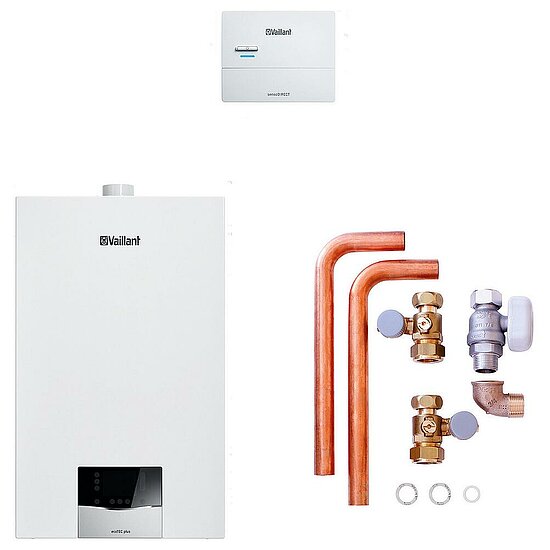 VAILLANT Paket 1.667 ecoTEC plus VC 10 CS/1-5, VRC 710, Anschlusszubehör