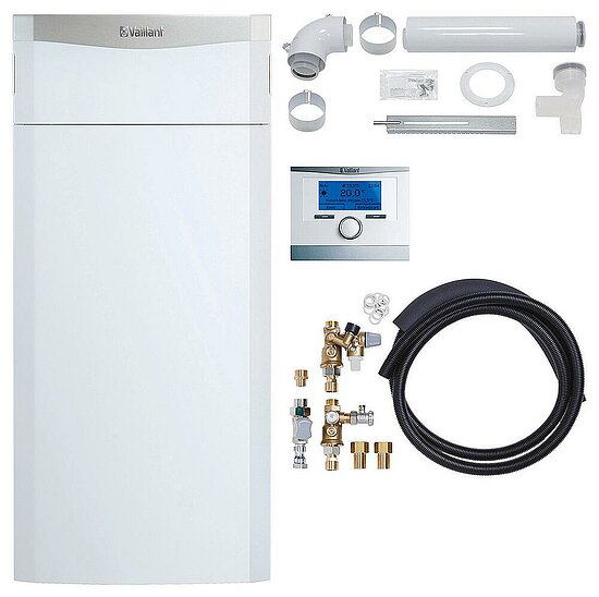 VAILLANT Paket 1.399/5 ecoCOMPACT VSC146 VRC 700/5, Set bauseits,Luft/Abgas Starr