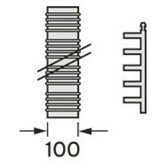 VAILLANT Set 5 Abgasleitung Brennwert für flexible Abgasleitung DN 100. PP.15m